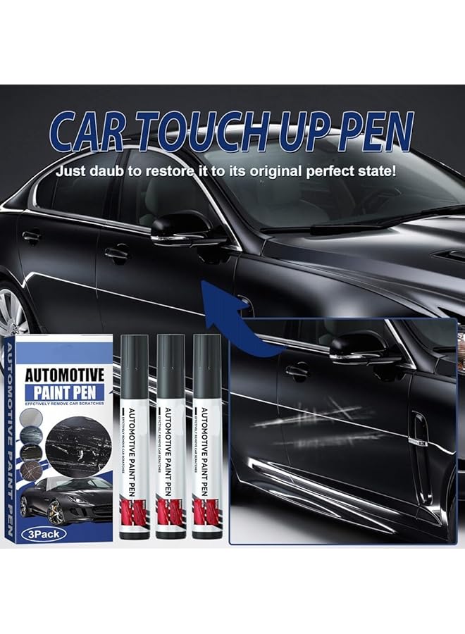 Excefore Car Touch Up Paint Scratch Repair Pen - Automotive Paint Scratch Remover For Vehicles, Car Scratch Remover For Minor Scratches, Touch Up Paint For Cars Paint Scratch Repair (3Pcak,Blcak) - Image 5