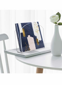 SYOSI Napkin Holder Crystal Clear Acrylic for Tables Clear Paper Napkin Holder Stand Tabletop Freestanding Tissue Box Dispenser for Dinner Kitchen Restaurant Home Decor Accessories  - Image 3