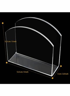SYOSI Napkin Holder Crystal Clear Acrylic for Tables Clear Paper Napkin Holder Stand Tabletop Freestanding Tissue Box Dispenser for Dinner Kitchen Restaurant Home Decor Accessories  - Image 5