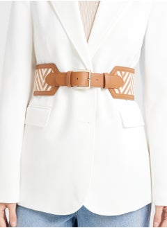 GUESS Logo Detailed None Allocated Hole  Belt  - Image 3
