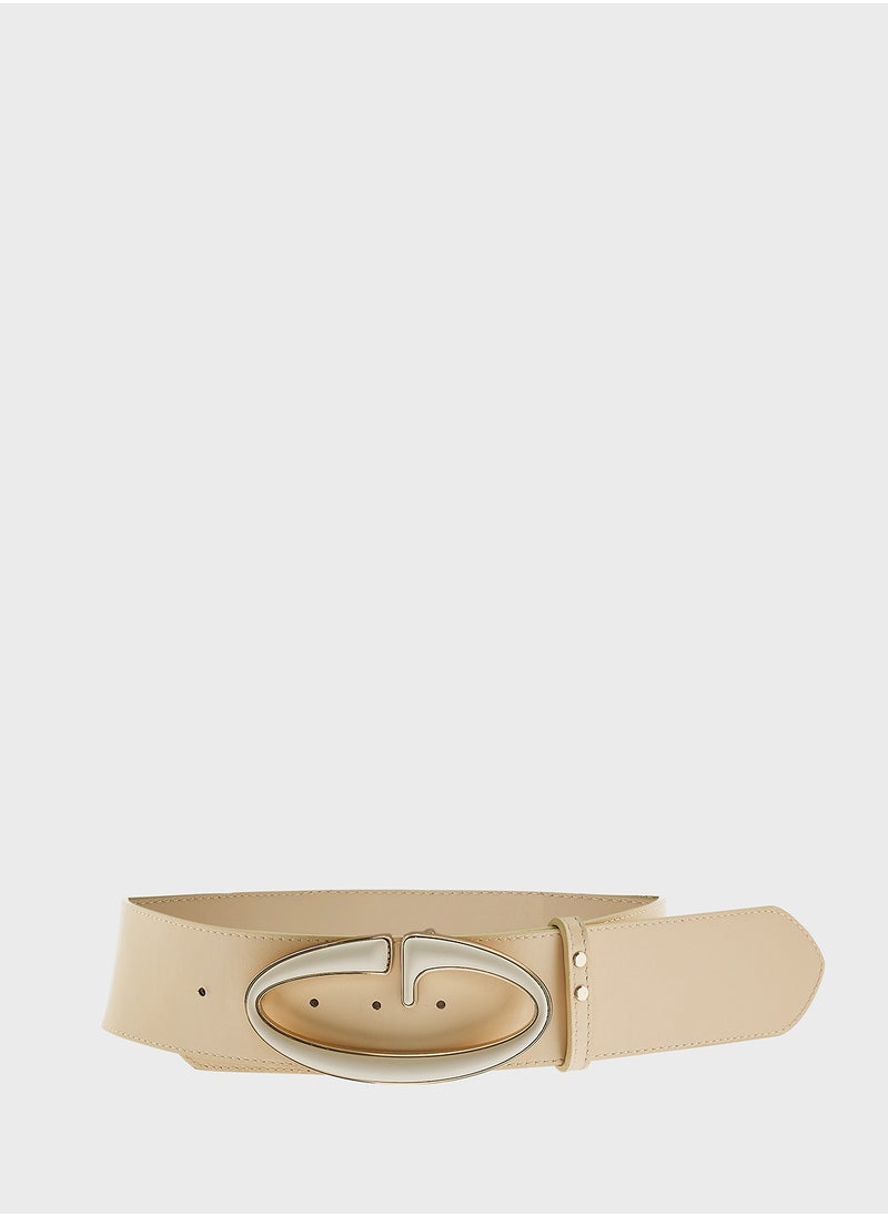 GUESS Logo Detailed None Allocated Hole  Belt  - Image 1