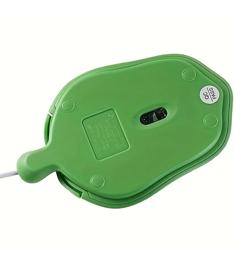 سلحفاة خضراء الشكل فأرة USB سلكية 1200 نقطة في البوصة 3 أزرار كابل بطول 59.06 بوصة - Image 4