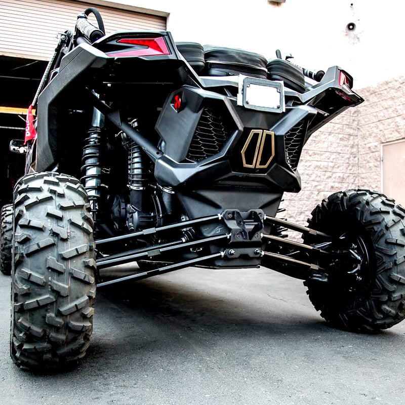 Goldfire Goldfire Maverick X3 Max Tow Hitch Accessories UTV Rear Tow Hooks Rear Pull Plate Tow Receivers Compatible with Can Am Maverick X3 Max Accessories Part#715004450 (Black)  - Image 2