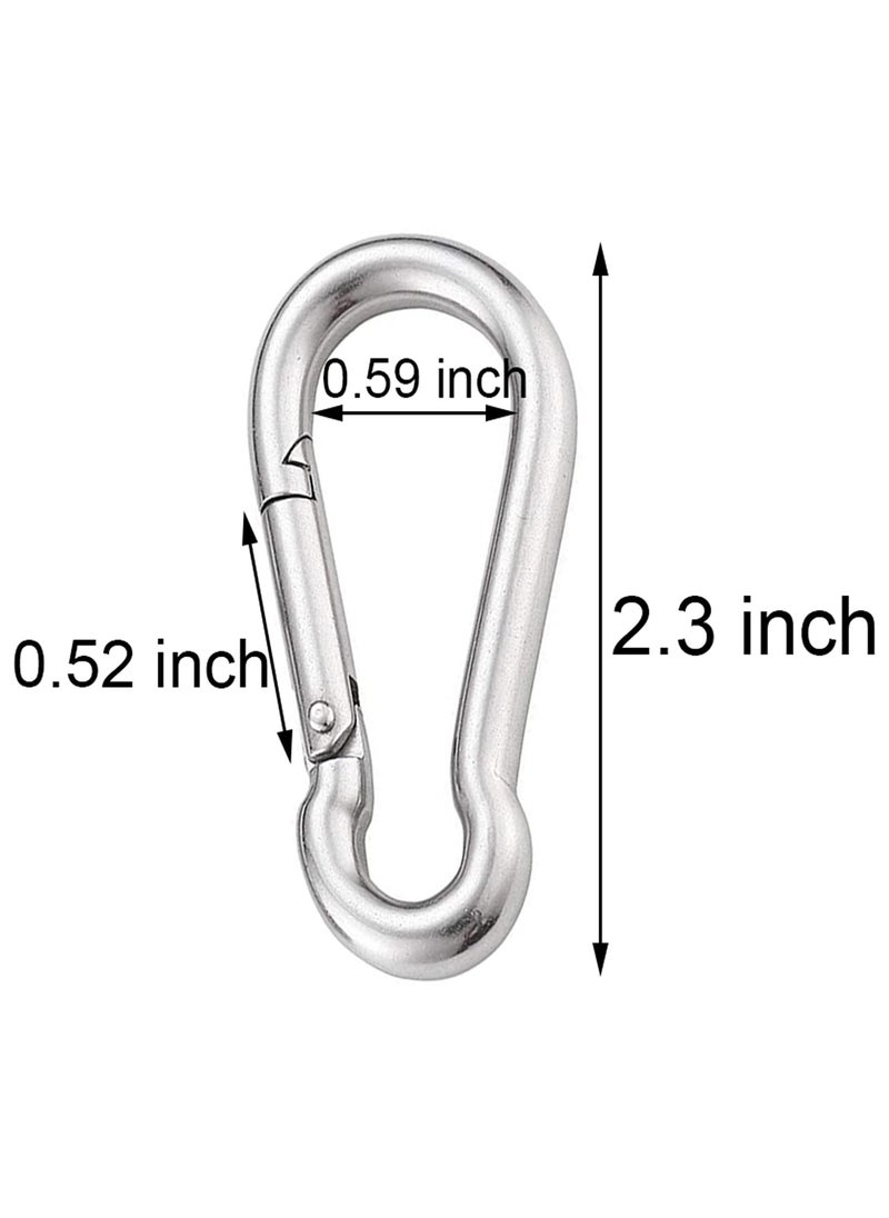 Axe Sickle 23 Inch Spring Snap Hook 304 Stainless Steel Quick Link Lock Fastner Hook 6 Pcs  - Image 3