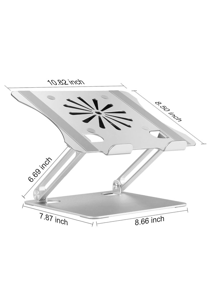 Adjustable Laptop Stand with Cooling Fan Compatible with MacBook Air Pro Dell Alienware All 11" 17.3" Laptops - Image 4