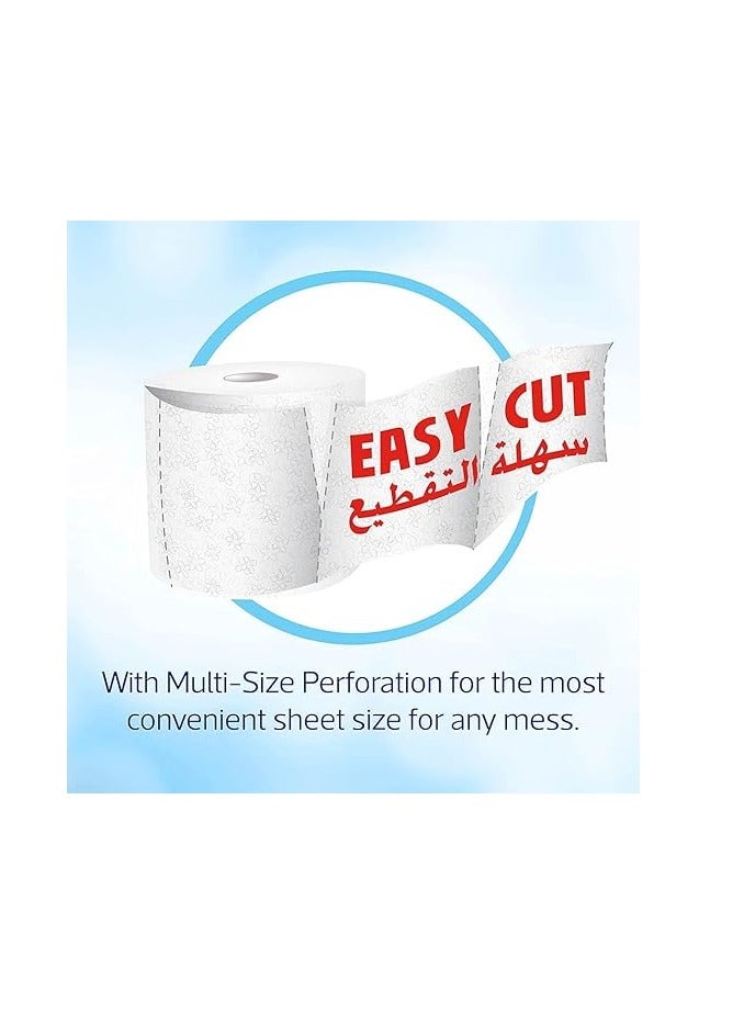 Midwest 2 Ply Paper Towel Kitchen Roll Tissue 1200 Sheets, 800g Maxi Roll Contains 2 Packs of 600 Diamond Embossed Sheets Higher Absorbency & Ultra Soft Tissue 1200 sheets - Image 3