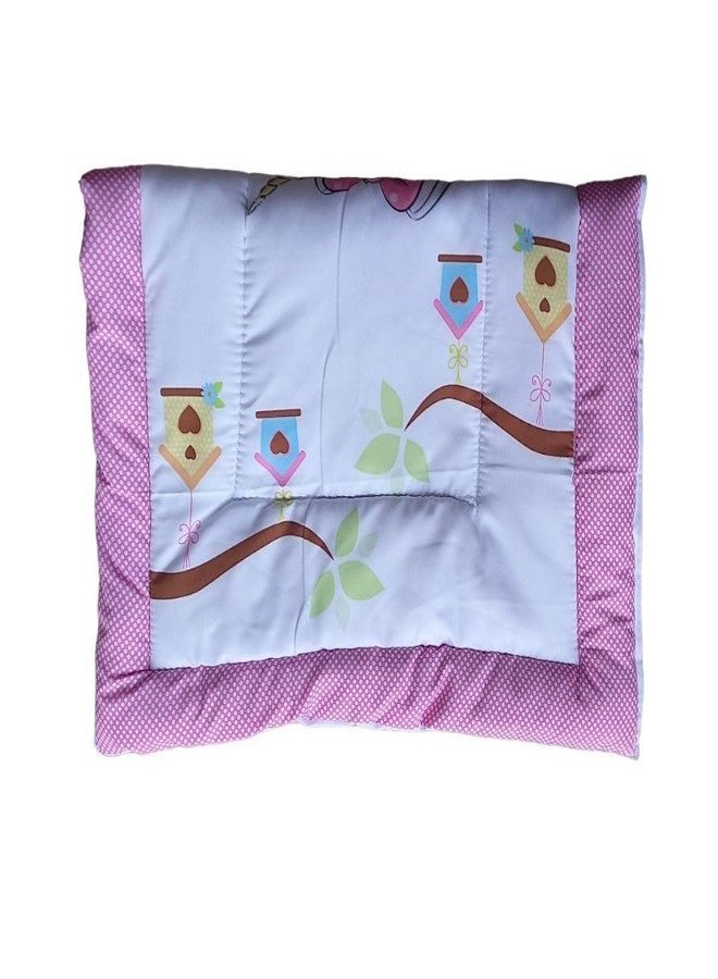 ONDOLL Newborn Baby Pom Pom Cotton Baby Bed | Godari | Cradle Bed | Crib Sheet | Changing Mat Baby Godadi |Bedding Set | Mattress_Pack of 1 Piece_(20 * 30 Inch)_(V_i_668666_Pink) - Image 4
