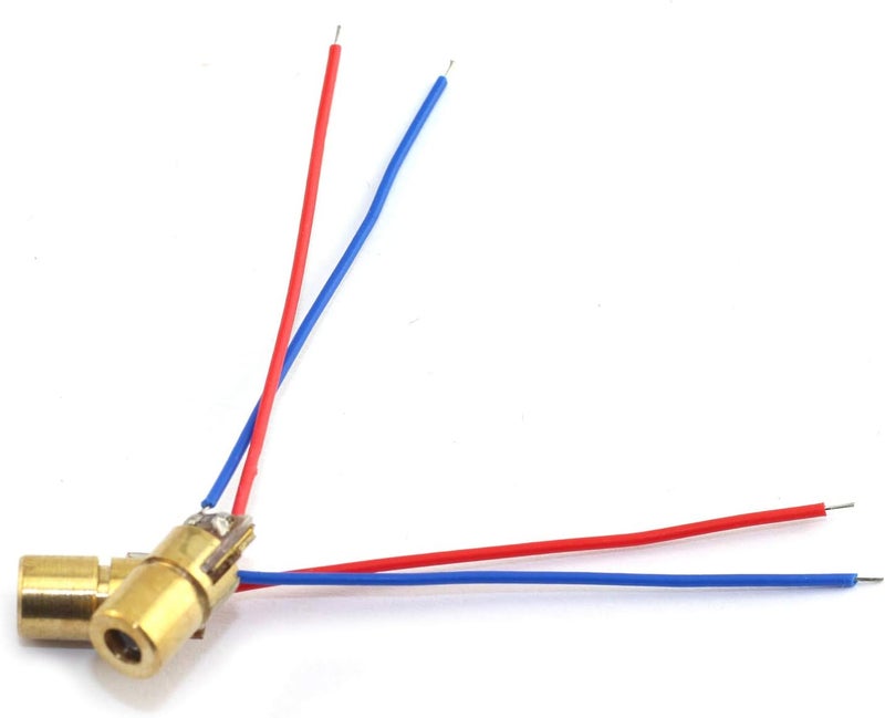 Tegg 10 PCS Mini 650nm 6mm 5mW Red Laser Dot Diode Module Copper Head 3.3V - Image 5