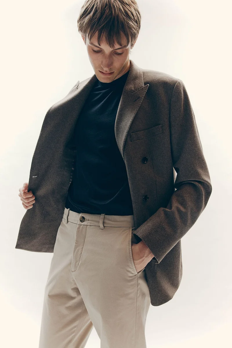اتش اند ام Slim Fit Cotton chinos