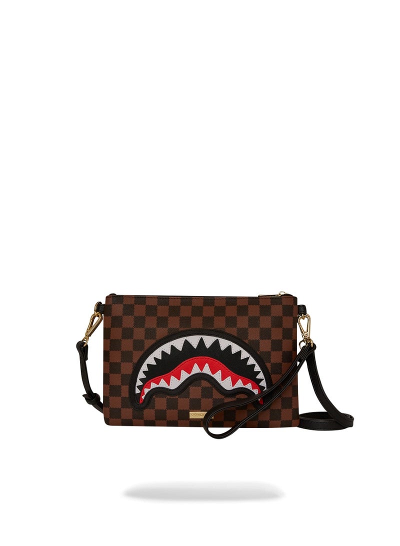 SPRAYGROUND SAWTOOTH SHARKS IN PARIS CROSSOVER CLUTCH  - Image 1