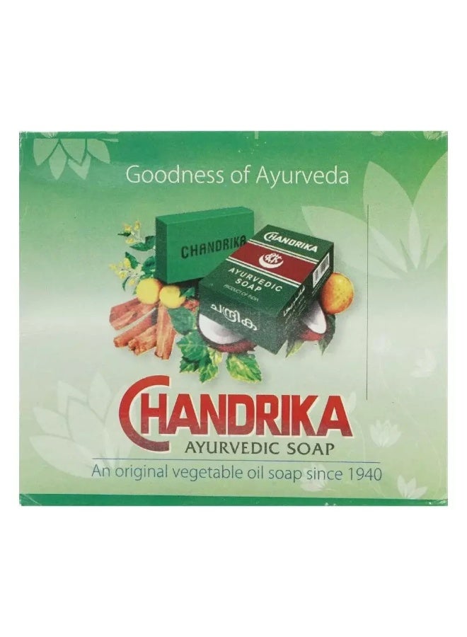 Chandrika صابون شاندريكا الأيورفيدي، صابون زيت نباتي، عبوة من 10 - 10X75 جرام - Image 3