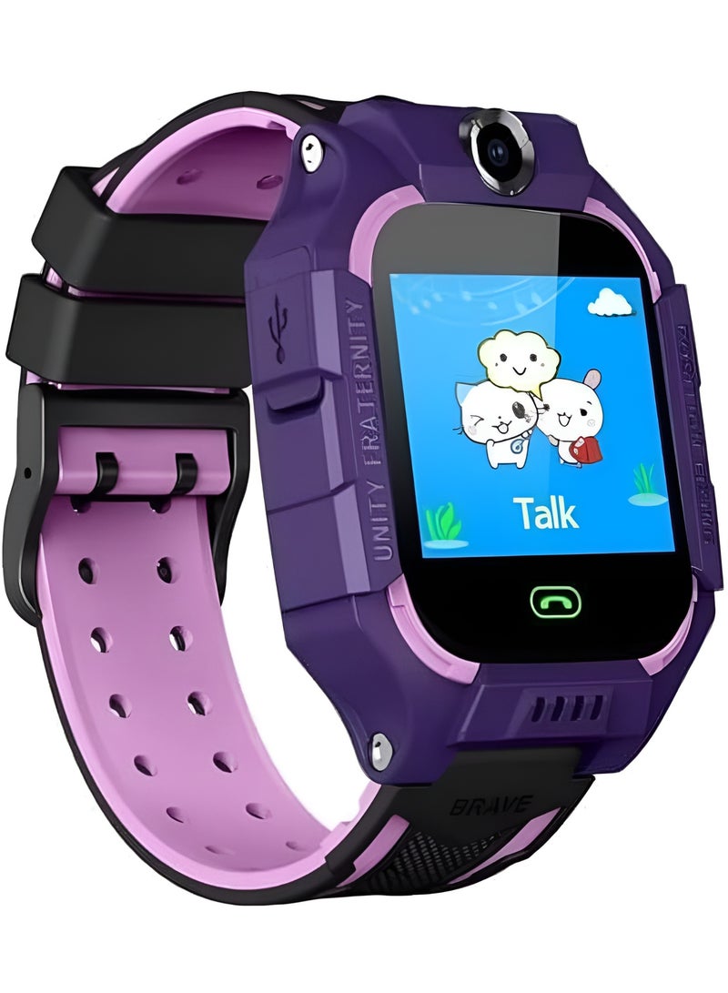 NABI Z7A Smartwatch for Kids with Color Screen - Water Resistant - Calls - SOS System - Purple - Image 1