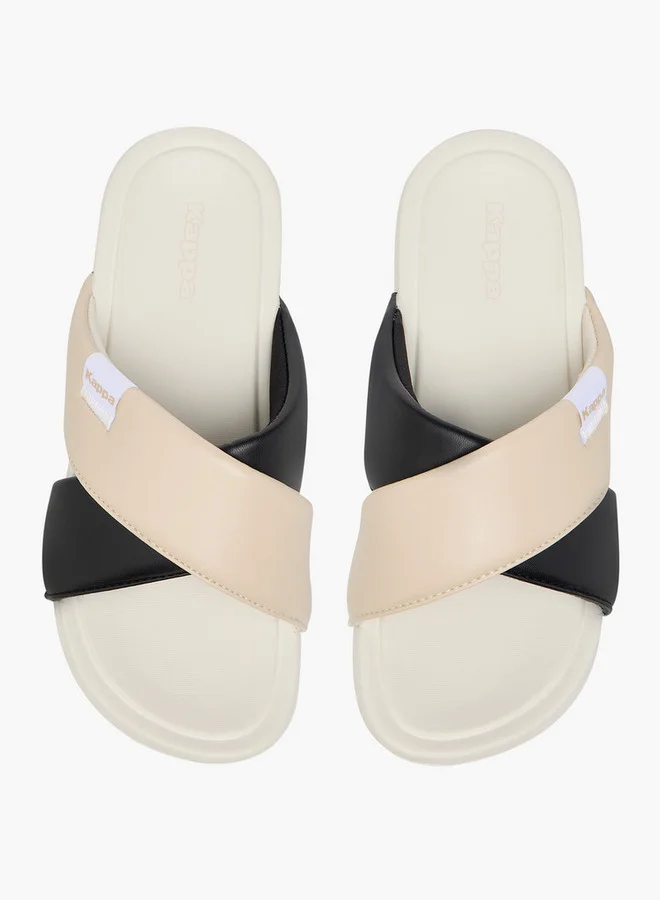 كابا Women's Colourblock Criss Cross Slip-On Sandals