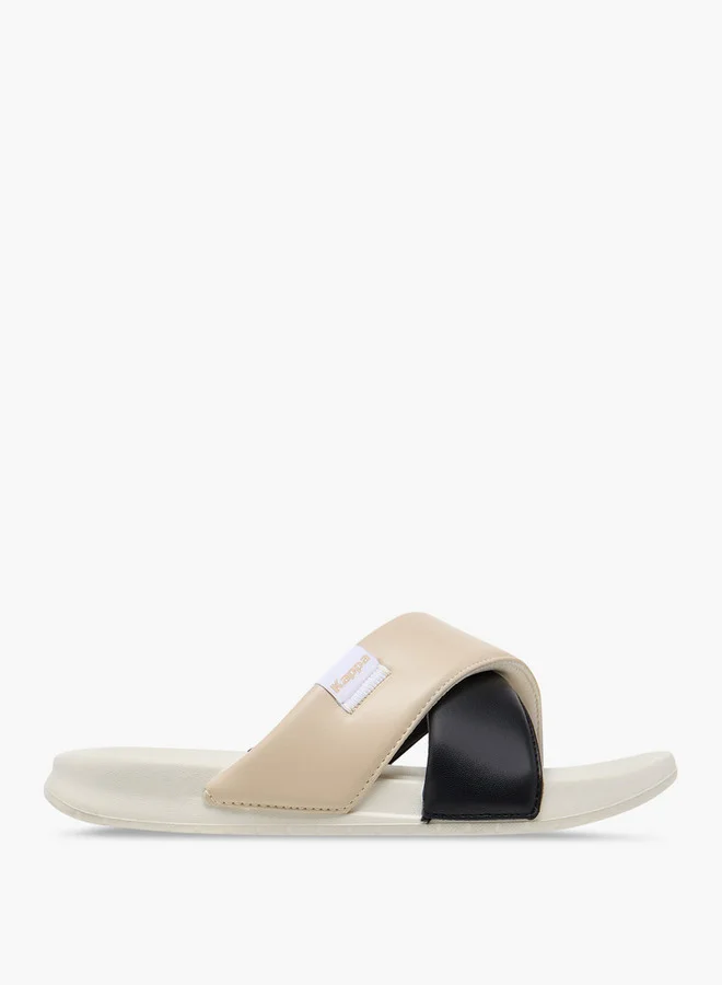 كابا Women's Colourblock Criss Cross Slip-On Sandals