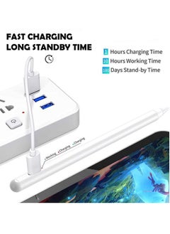 Protect PROTECT Universal Pencil Stylus Pen | Type-C Charging | Tilt Sensitive | White | Model: PPK08  - Image 2