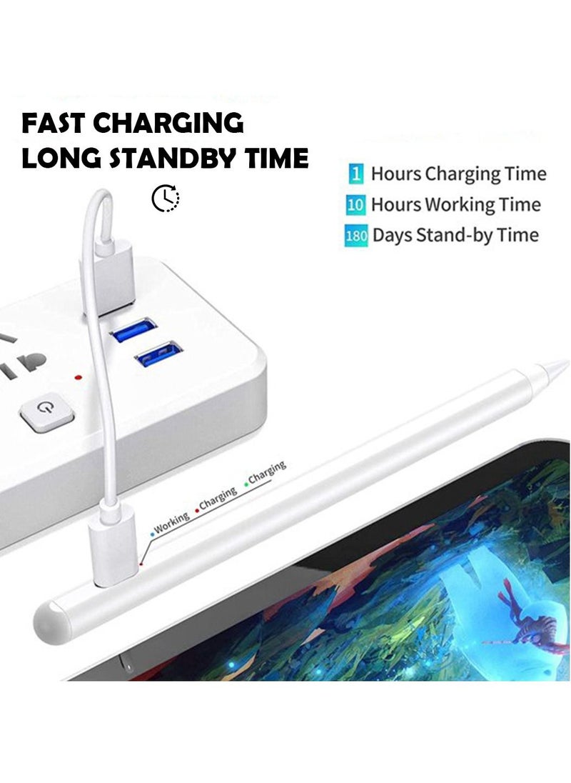 Protect PROTECT Universal Pencil Stylus Pen | Type-C Charging | Tilt Sensitive | White | Model: PPK08  - Image 2