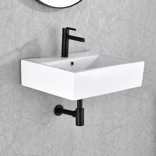 GORDEE Bathroom Sink Stopper P-Trap Complete Set Adjustable Bottle Trap Solid Brass Sink Drain Kit Tube and Pop Up Drain Stopper Set with Overflow, Matte Black - Image 2