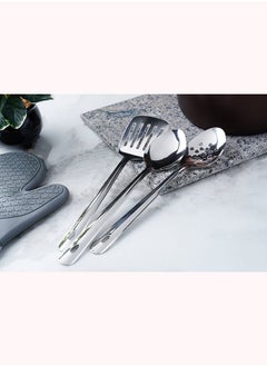 Essentials Set Of 3 Serving Tools | Chrome | Food Safe, Mirror Finish