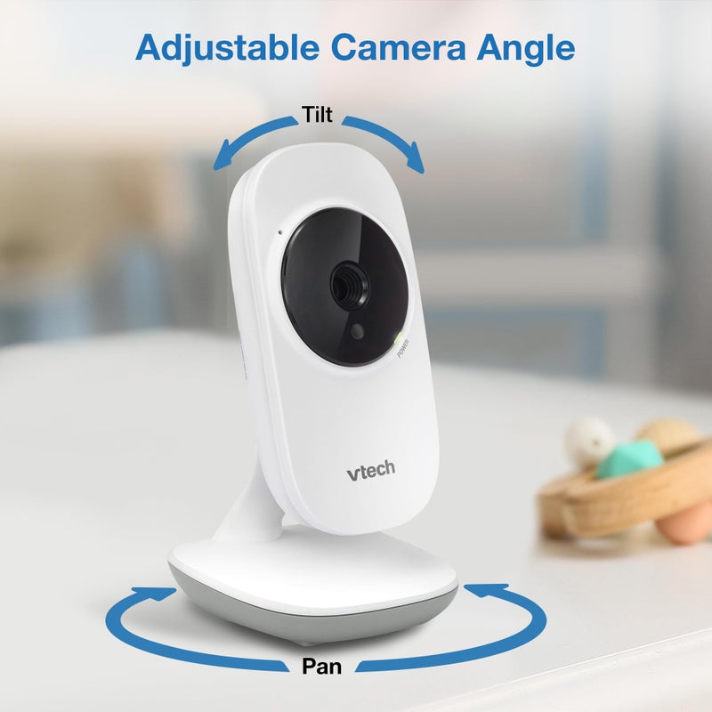 VTech VM819-2 Baby Monitor, 2.8â€ Screen, 2 Cameras, 1000ft Range, Night Vision, 2-Way Audio, Temperature Sensor, Lullabies, Secured Transmission No WiFi - Image 5
