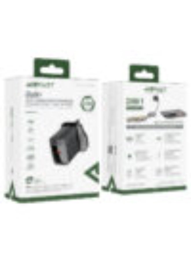 ACEFAST Fast Charge Wall Charger A105, GaN PD25W Maximum 0utput, Single USB-C Port, Special Shell Texture Design, UK plug - Black - Image 5