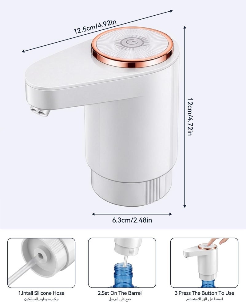 Proxima Direct Electric Water Pump with Double Pumps, High Horsepower, Type-C Charging for Office, Home & Kitchen - Image 2
