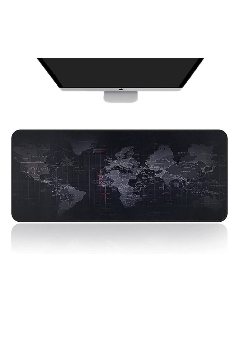 Large Gaming Mousepad World Map Game Mouse Pads (40cm X 90cm) Mat Laptop Rubber Computer PC Mouse Fashion Office Desk PadL arge Pad to Mouse Computer Mousepad Gaming Mouse Mats to Mouse Gamer  - Image 1