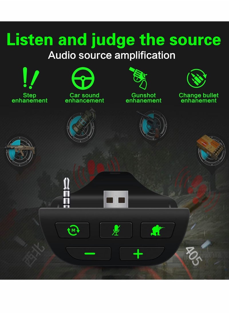 Generic - Headset Adapter for Xbox Series X/S, Stereo Headset Audio Adapter with Volume Adjustment and Scout Mode - Image 1