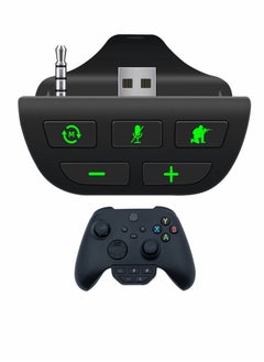Headset Adapter for Xbox Series X/S, Stereo Headset Audio Adapter with Volume Adjustment and Scout Mode