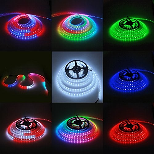 ALITOVE 12V WS2815 Addressable LED Strip Lights Outdoor Dual Signal 16.4FT 300LEDs Upgraded WS2812B WS2811 Programmable RGB Chasing LED Light Strip Waterproof IP67 for DIY Decor(No Power & Controller) - Image 5