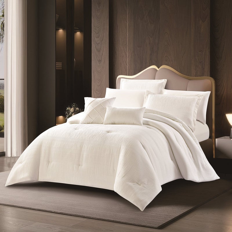 أورز مفرش صيفي من الماكروفيبر الفاخر مناسب لمقاس سرير مفرد 200 x 120 cm سم من شركة هورس العالمية مكون من 4قطع 250 غرزة - Image 1