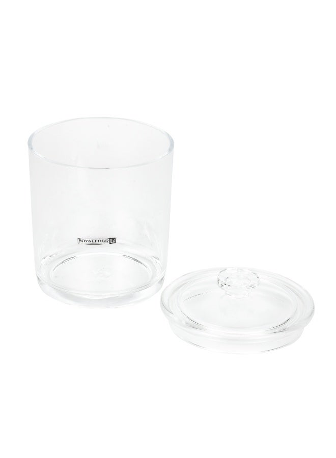 Royalford 900ml Multipurpose Acrylic Jar RF12762 Elegant and Sleek, Durable and Long-Lasting Storage Box with Clear Lid clear - Image 5