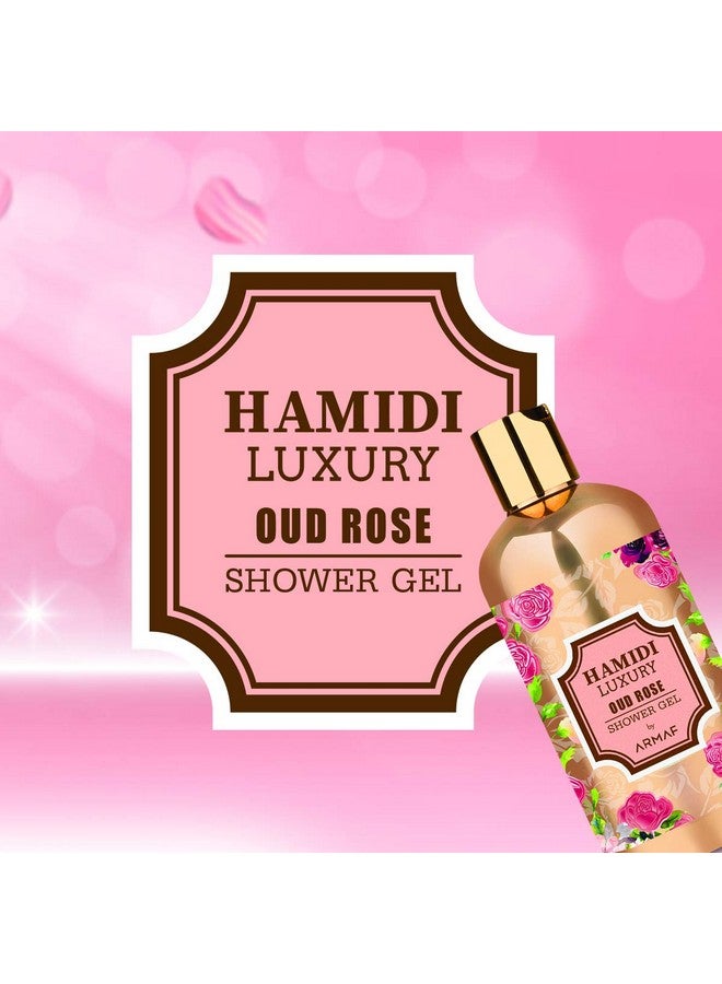 HAMIDI جل استحمام حميدي الفاخر من عود الورد 500 مل | خالي من الكحول | مرطب فائق | شعور بالنعومة والملمس السلس والانتعاش - Image 2