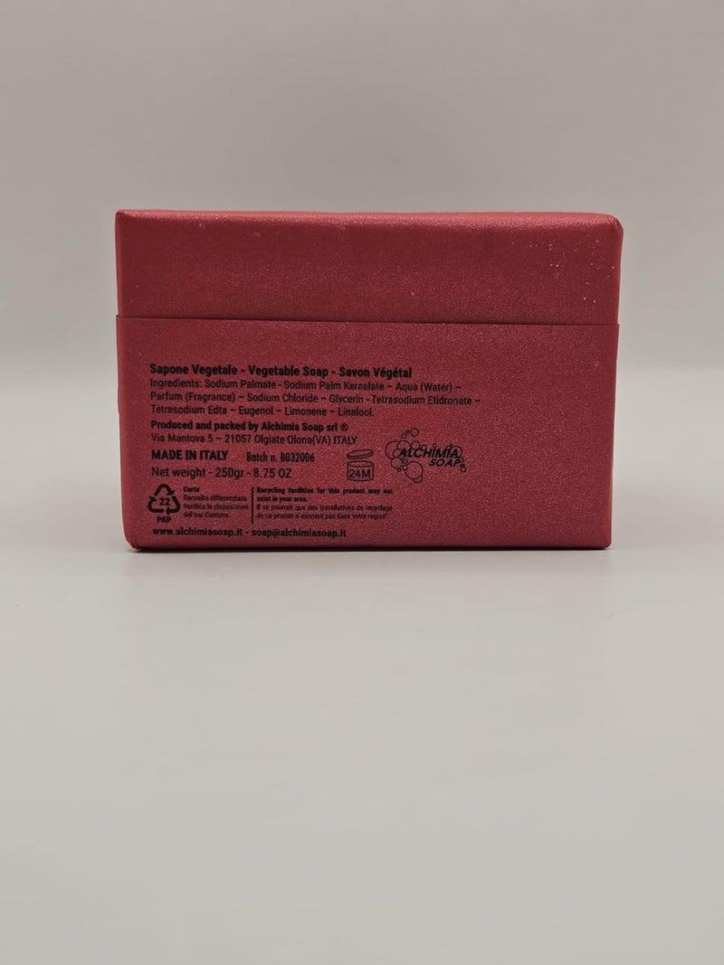 Alchimia Bourbon Italian Vegetable Soap Bar Made in Italy 875 oz Soft and Velvet Skin - Image 2