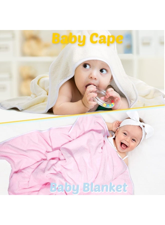 Chumia 6 Pack Baby Bath Towel, Soft Coral Fleece Absorbent Newborn Hooded Towel for Kids - Image 5