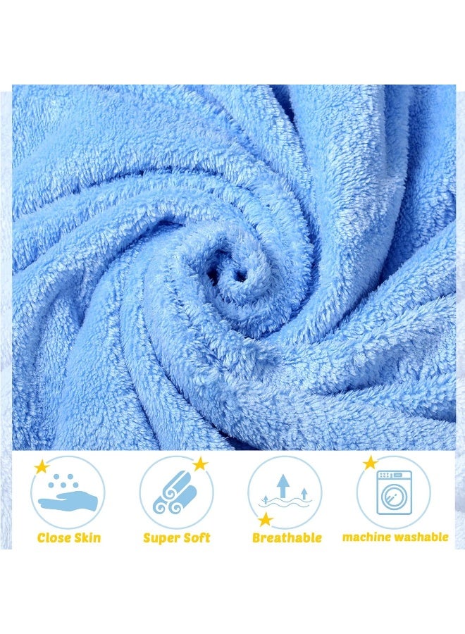 Chumia 6 Pack Baby Bath Towel, Soft Coral Fleece Absorbent Newborn Hooded Towel for Kids - Image 3