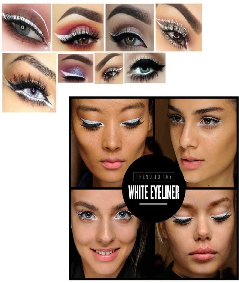 White color liquid eyeliner White sketch pen eyeliner waterproof non transfer and smudgeproof eyeliner longlasting liquid eyeliner - Image 3