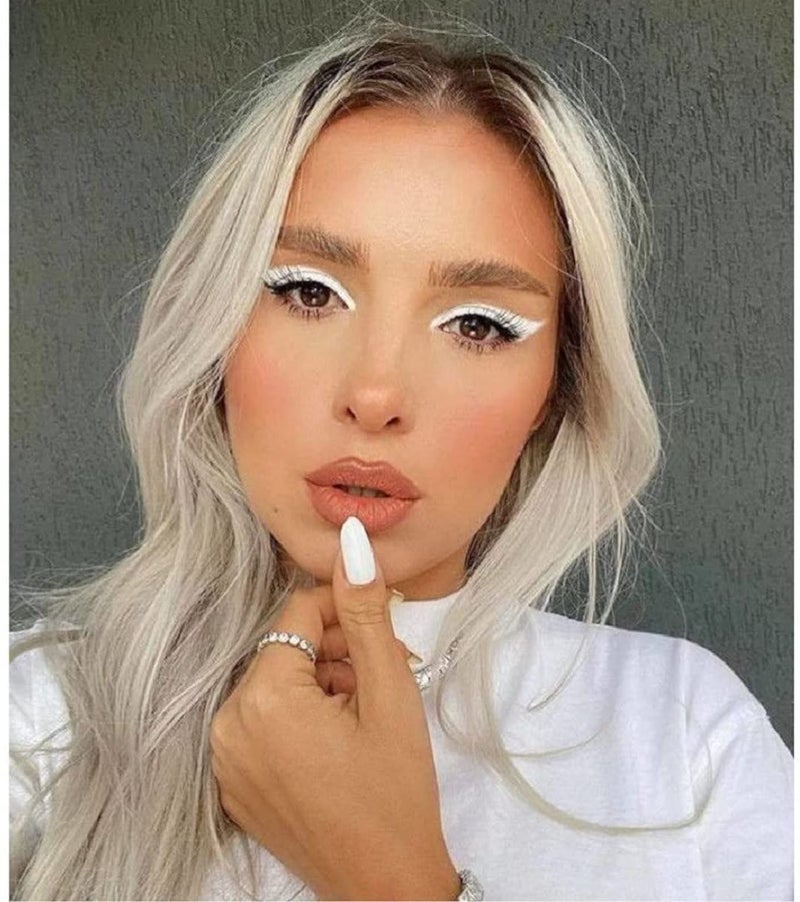 White color liquid eyeliner White sketch pen eyeliner waterproof non transfer and smudgeproof eyeliner longlasting liquid eyeliner - Image 5