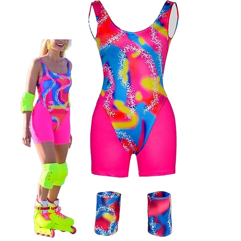 Y&D Movie Rollerblade Outfits Doll Y2K Jumpsuit Dress Men's Women's Cosplay Costume Halloween Carnival Masquerade - Image 4