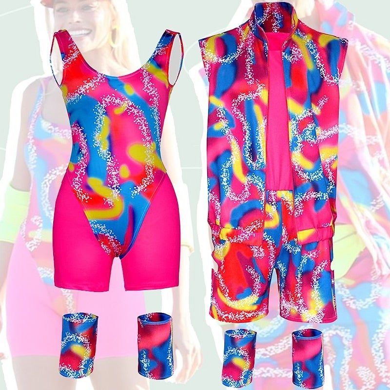 Y&D Movie Rollerblade Outfits Doll Y2K Jumpsuit Dress Men's Women's Cosplay Costume Halloween Carnival Masquerade - Image 2
