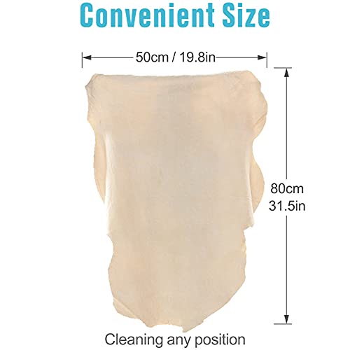 River Lake Chamois Cloth for Car - Drying Towel Shammy Towel Natural Real Leather Washing Cloth Cleaning Towel Car Wipes - Chamois Cloth Art Cloth Accessory (31.5'' x 20'') - Image 4