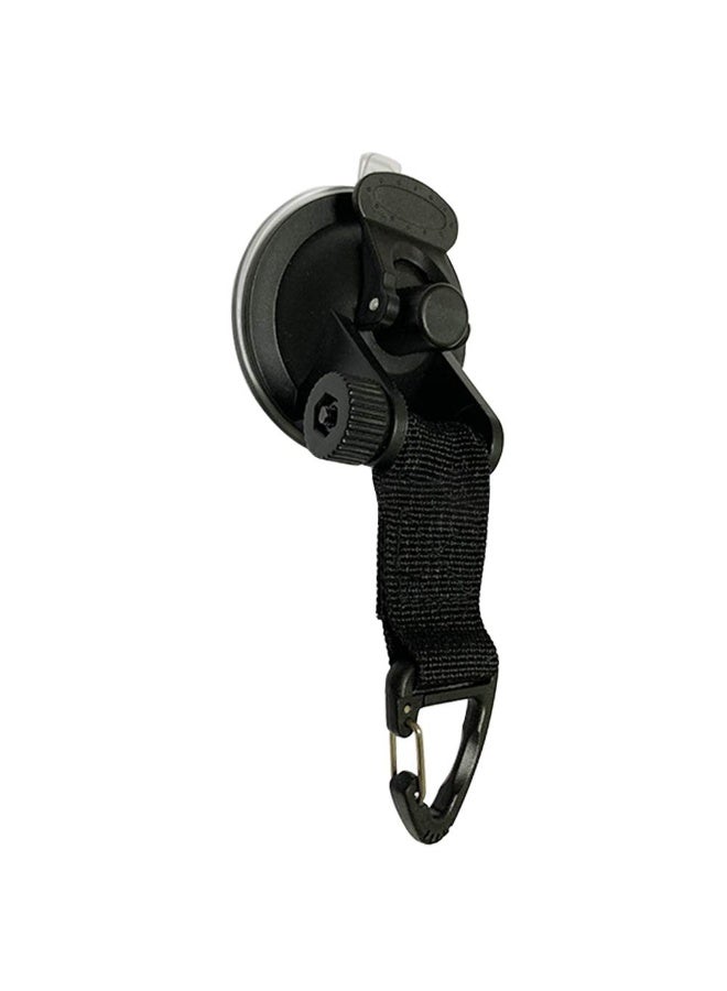 2 pieces of strong and heavy duty suction cup hooks for multiple uses during trips. You can use them to attach a car umbrella for camping or to attach a tent to the car body, whether the side or rear of the car to provide shade from the sun and rain. It is also used when traveling to attach luggage or tents to the car, and at home, it is used in the bathroom or kitchen to hang towels or kitchen utensils. The design is characterized by strong suction to endure and firmly attach to smooth and non-porous surfaces such as the car body, ceramics and glass. This tool is especially useful when camping and trips. Installation method: Clean the surface first and pull the top button down to place the safety lock to secure the hook with the possibility of rotating the hook, then hang what you want. It does not require effort or additional tools to install and does not leave damage to the surface of the place when removed, and you can re-insert it again and again. - Image 5
