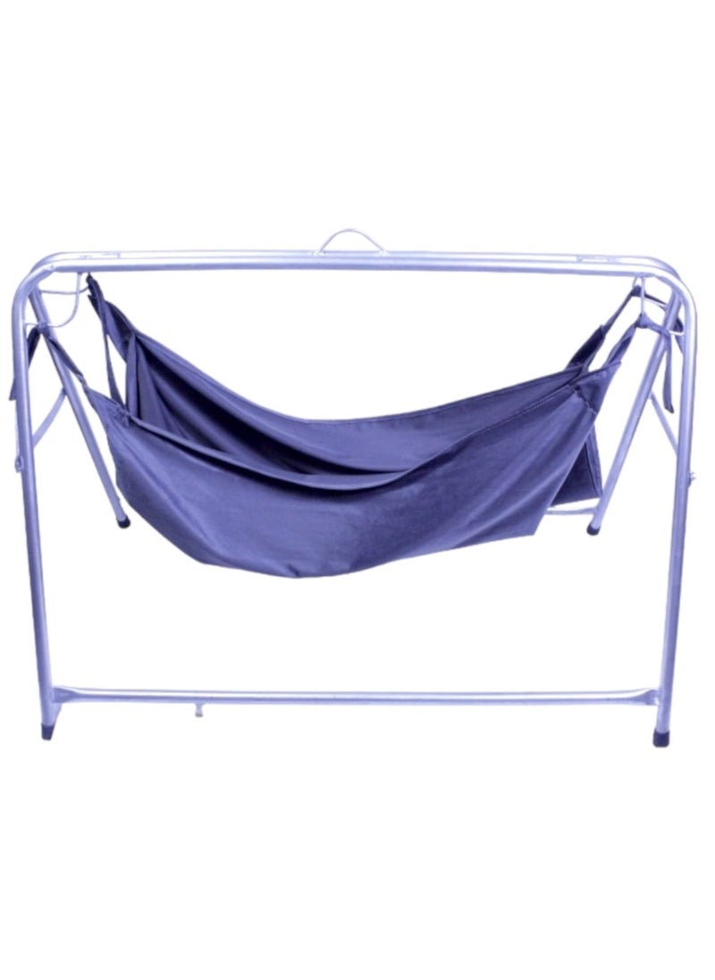Toy Box - Handol Jizani Baby Swing Sleeping Folding Cradle Handlebar For Infant 0-3 Month 100x80 cm Random Fabric Colour - Image 1