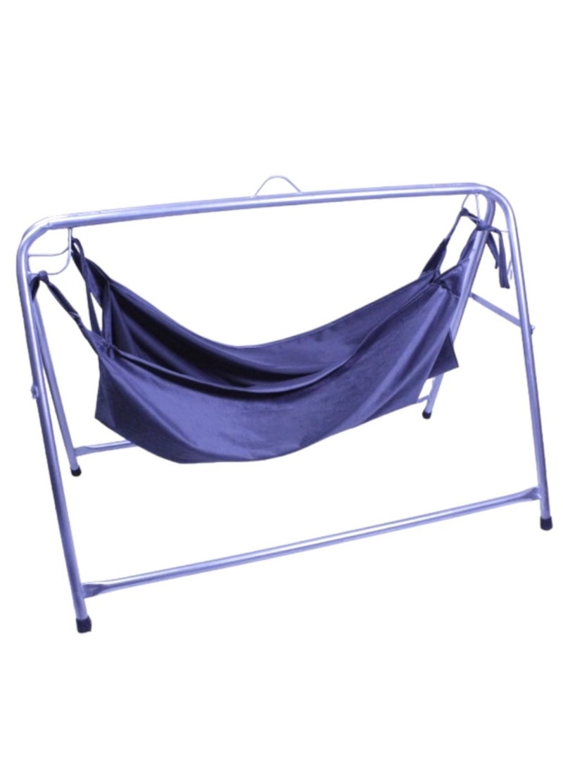 Toy Box - Handol Jizani Baby Swing Sleeping Folding Cradle Handlebar For Infant 0-3 Month 100x80 cm Random Fabric Colour - Image 1