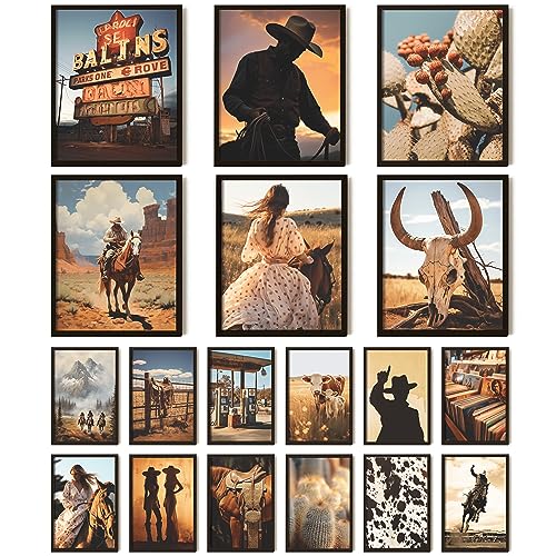 97 Decor Western Room Decor for Bedroom Western Wall Decor Southwestern Wall Art Prints Southwestern Pictures Wall Decor Antique Cowboy Decorations for Home Vintage Cowgirl Poster UNFRAMED - Image 1
