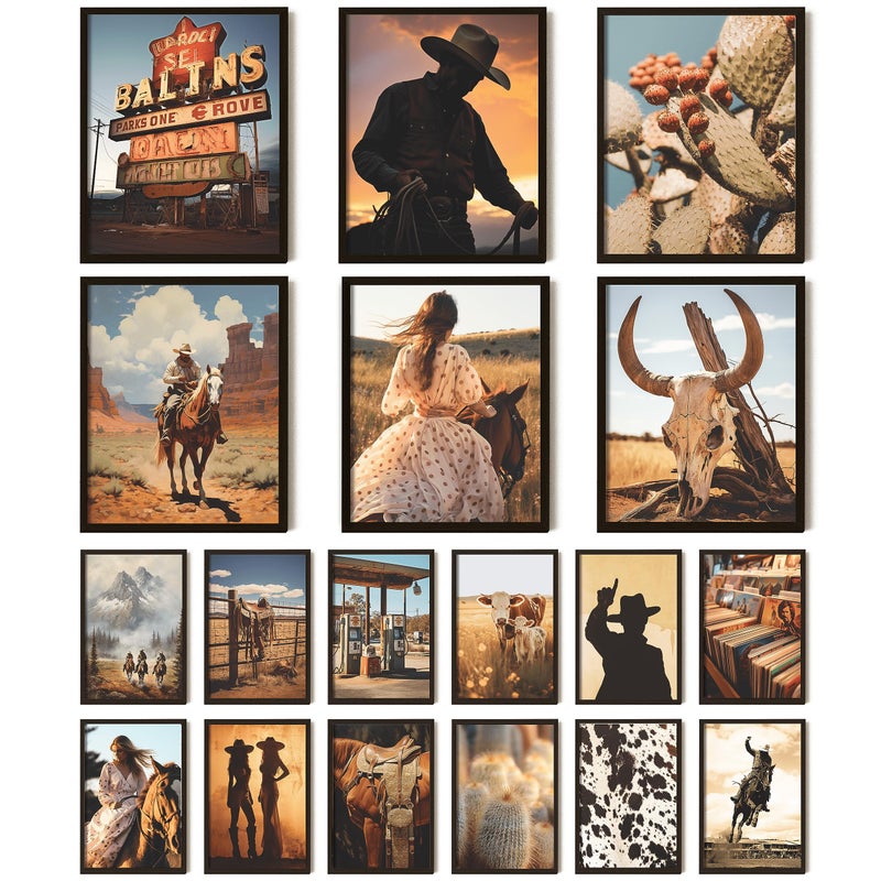 97 Decor Western Room Decor for Bedroom Western Wall Decor Southwestern Wall Art Prints Southwestern Pictures Wall Decor Antique Cowboy Decorations for Home Vintage Cowgirl Poster UNFRAMED - Image 2