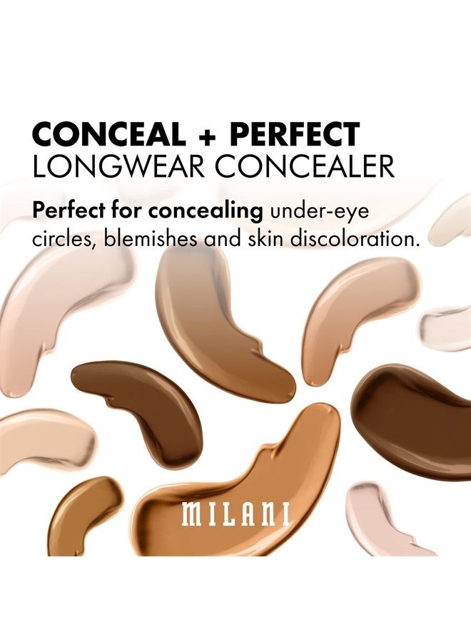 MILANI Conceal + Perfect Longwear Concealer - Medium Beige (0.17 Fl. Oz.) Vegan, Cruelty-Free Liquid Concealer - Cover Dark Circles, Blemishes & Skin Imperfections for Long-Lasting Wear - Image 5