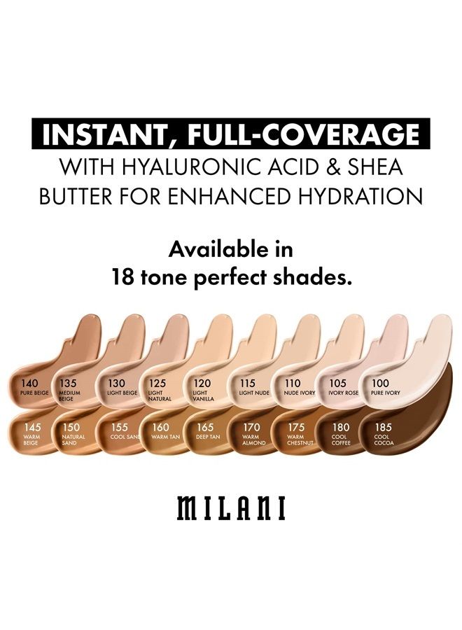 MILANI Conceal + Perfect Longwear Concealer - Medium Beige (0.17 Fl. Oz.) Vegan, Cruelty-Free Liquid Concealer - Cover Dark Circles, Blemishes & Skin Imperfections for Long-Lasting Wear - Image 4