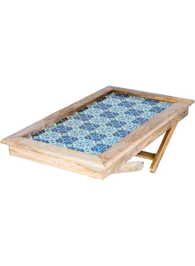 Alsaif Wooden Serving Table 20 X 12 X 10 Cm With Legs Multi Colored - Image 1