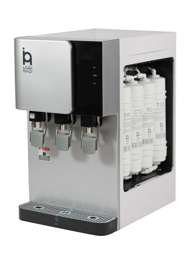 NAQI - 3in1 Water Dispenser HotColdNormal Functions 580W Silver - Image 1
