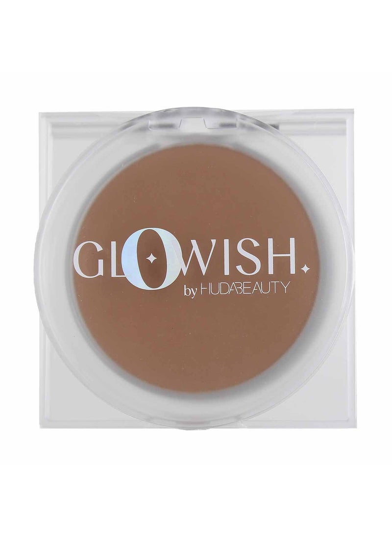 Huda - HUDA BEAUTY GloWish Lightweight Blurring Pressed Powder 06 MediumTan - Image 1